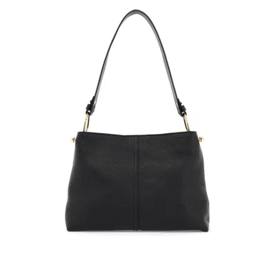 Strathberry Hobo Wool Handbag In Black