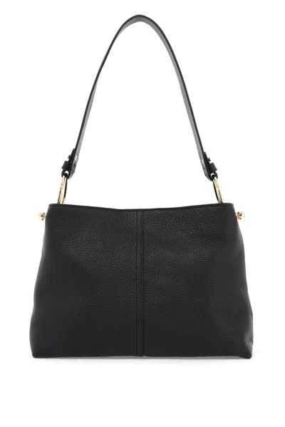 Strathberry Hobo Wool Handbag In Black