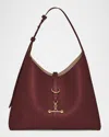Strathberry Kite Fine Grain Leather Toggle Hobo Bag In Burgundy
