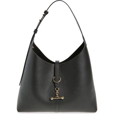 Strathberry Kite Leather Hobo Bag In Black