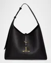 Strathberry Kite Mini Leather Hobo Bag In Black