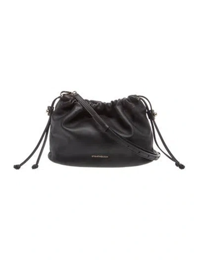 Pre-owned Strathberry Lambskin Charlotte In Black