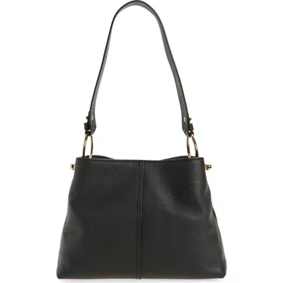 Strathberry Lana Leather Hobo Bag In Black