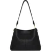 Strathberry Multrees Hobo Leather Shoulder Bag In Black