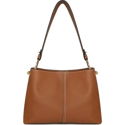 Strathberry Lana Leather Hobo Bag In Brown