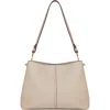 Strathberry Lana Leather Hobo Bag In Oat