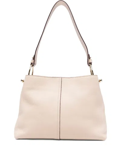 Strathberry Lana Leather Shoulder Bag In Neutral