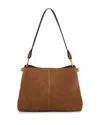 Strathberry Lana Small Suede Shoulder Bag In Brown