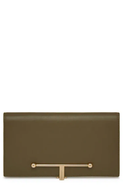 Strathberry Large Meville Leather Bifold Wallet In Neutral