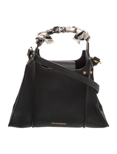 Pre-owned Strathberry Leather Arkshell In Black