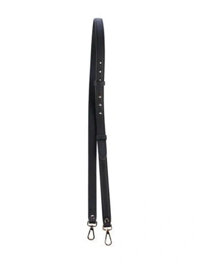 Pre-owned Strathberry Leather Bag Strap In Black