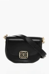 Strathberry Leather Bay Shoulder Bag With Golden Effect Detail