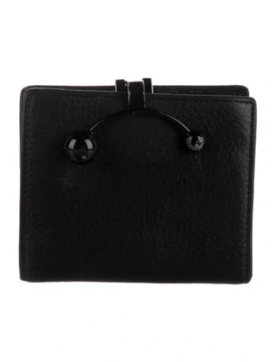 Pre-owned Strathberry Leather Bifold Wallet In Black