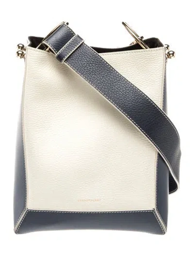 Pre-owned Strathberry Leather Bucket Bag In Neutrals
