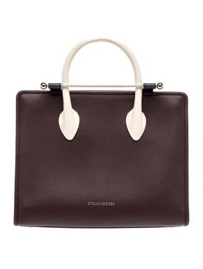 Pre-owned Strathberry Leather In Burgundy
