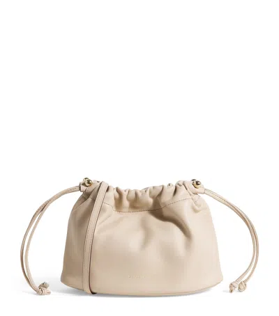 Strathberry Leather Charlotte Clutch Bag In Brown