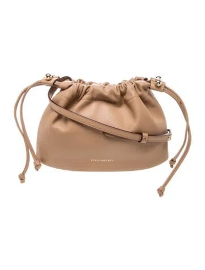 Pre-owned Strathberry Leather Charlotte In Neutral
