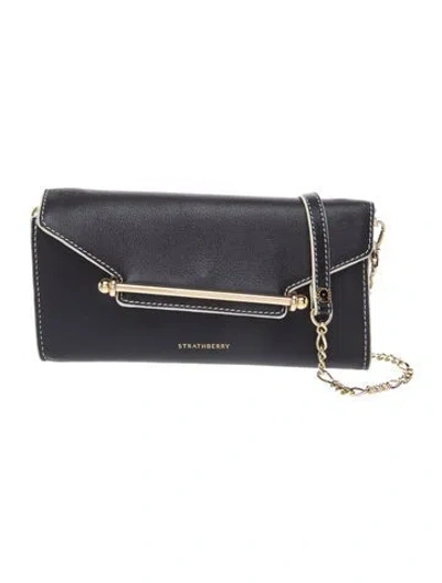 Pre-owned Strathberry Leather Clutch In Black