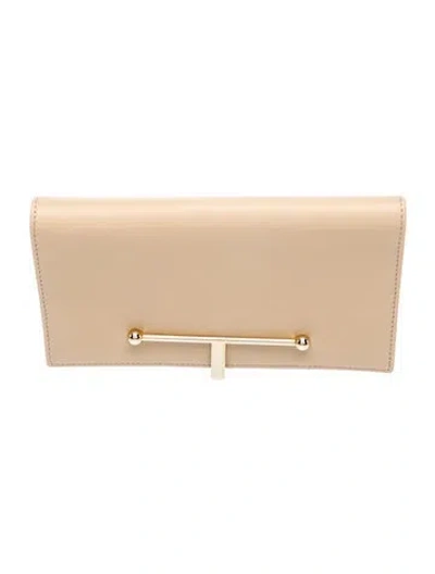 Pre-owned Strathberry Leather Clutch In Neutrals