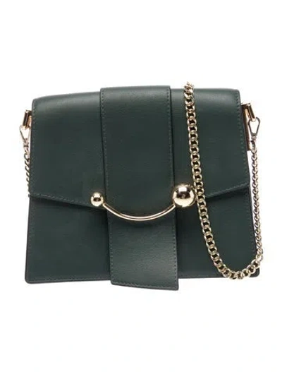 Pre-owned Strathberry Leather Crescent Box In Green