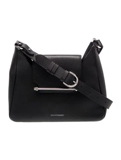 Pre-owned Strathberry Leather Crossbody Bag In Black