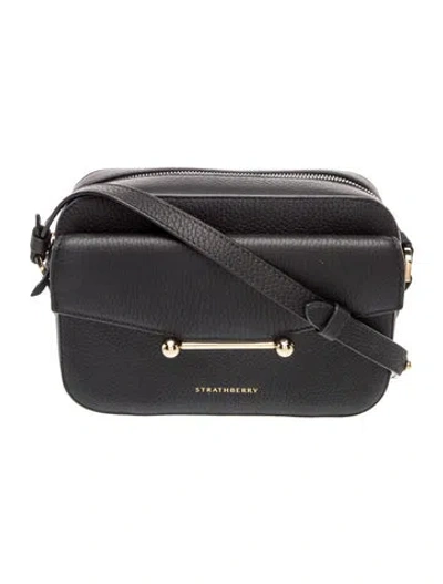 Pre-owned Strathberry Leather Crossbody Bag In Black