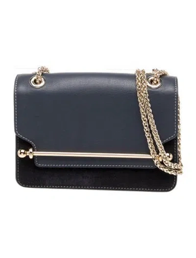 Pre-owned Strathberry Leather Crossbody Bag In Blue