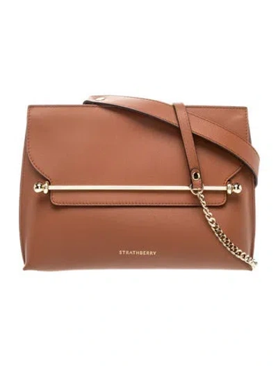 Pre-owned Strathberry Leather Crossbody Bag In Brown