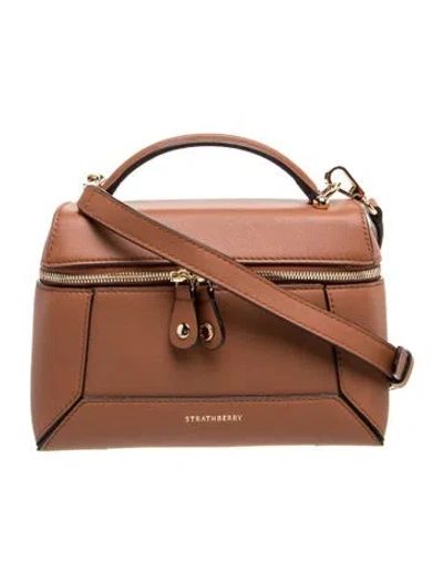Pre-owned Strathberry Leather Crossbody Bag In Brown