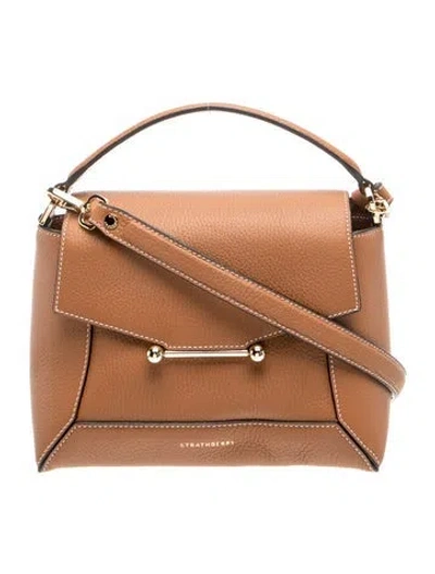 Pre-owned Strathberry Leather Crossbody Bag In Brown