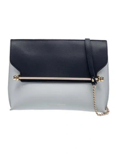 Pre-owned Strathberry Leather Crossbody Bag In Gray