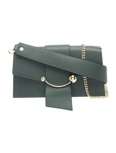 Pre-owned Strathberry Leather Crossbody Bag In Green