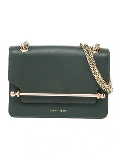 Pre-owned Strathberry Leather Crossbody Bag In Green