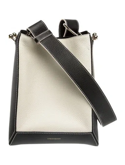 Pre-owned Strathberry Leather Crossbody Bag In Neutral