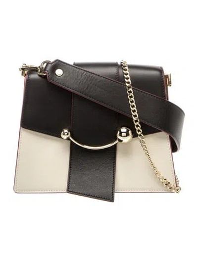 Pre-owned Strathberry Leather Crossbody Bag In Neutral