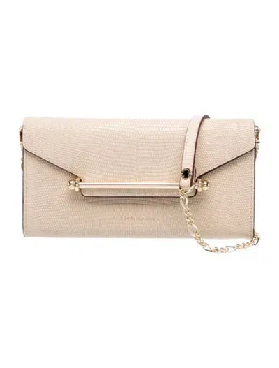 Pre-owned Strathberry Leather Crossbody Bag In Neutral