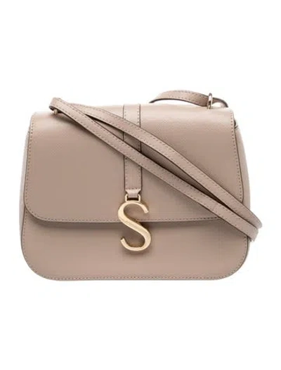 Pre-owned Strathberry Leather Crossbody Bag In Neutral