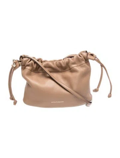 Pre-owned Strathberry Leather Crossbody Bag In Neutrals