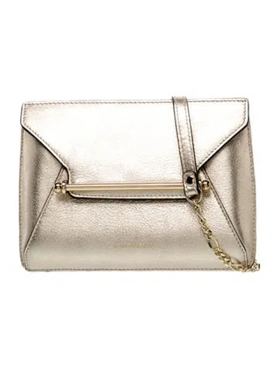 Pre-owned Strathberry Leather Crossbody Bag In Neutrals
