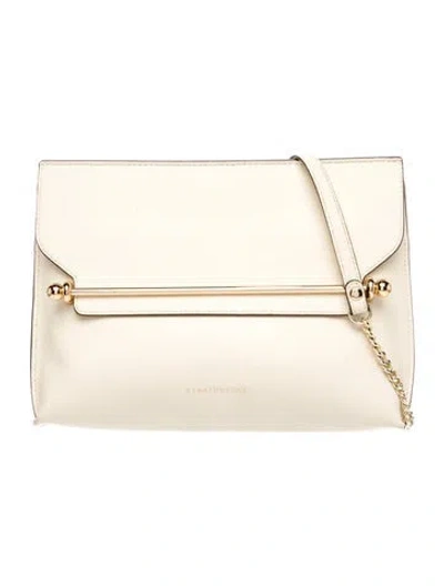 Pre-owned Strathberry Leather Crossbody Bag In Neutrals