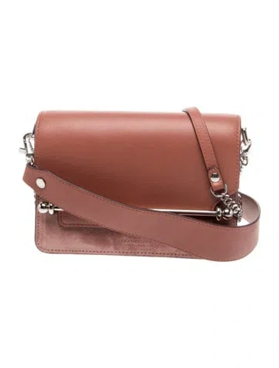 Pre-owned Strathberry Leather Crossbody Bag In Red