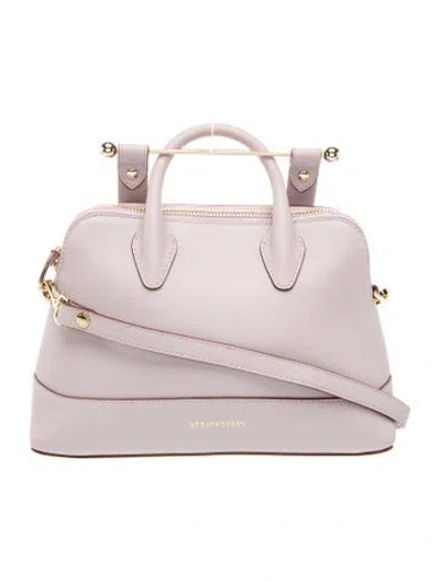 Pre-owned Strathberry Leather Dome Mini In Pink