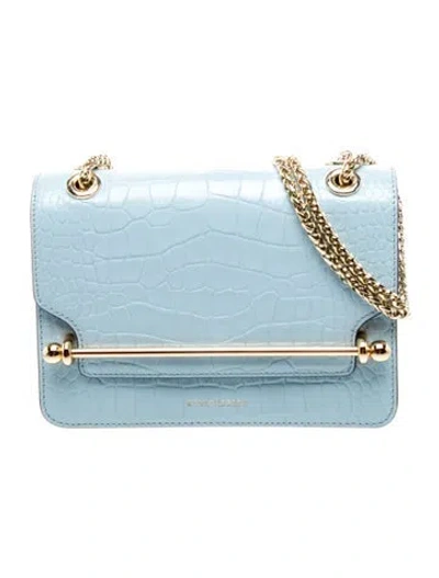 Pre-owned Strathberry Leather East/west In Blue