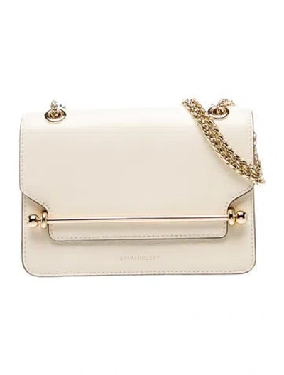 Pre-owned Strathberry Leather East/west Mini In Neutrals
