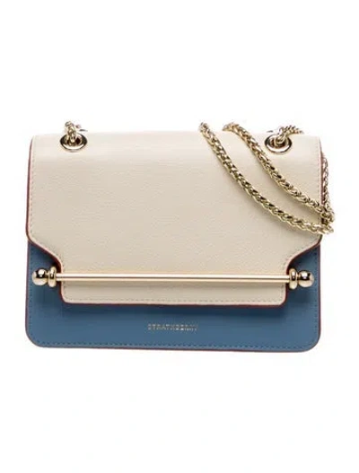 Pre-owned Strathberry Leather East/west Mini In Neutrals