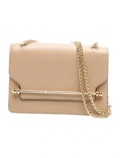 Pre-owned Strathberry Leather East/west In Neutrals