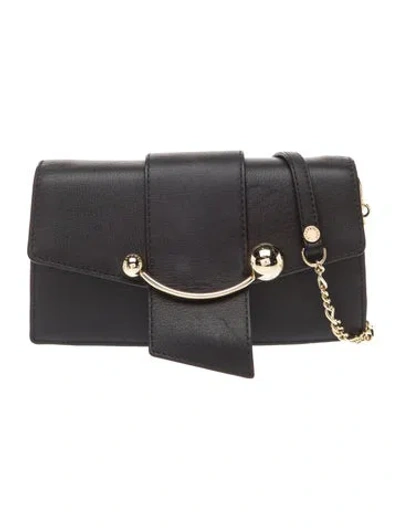 Pre-owned Strathberry Leather Evening Bag In Black