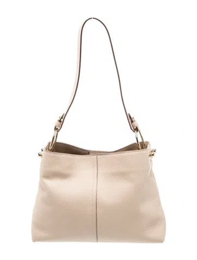 Pre-owned Strathberry Leather Lana Hobo In Neutrals