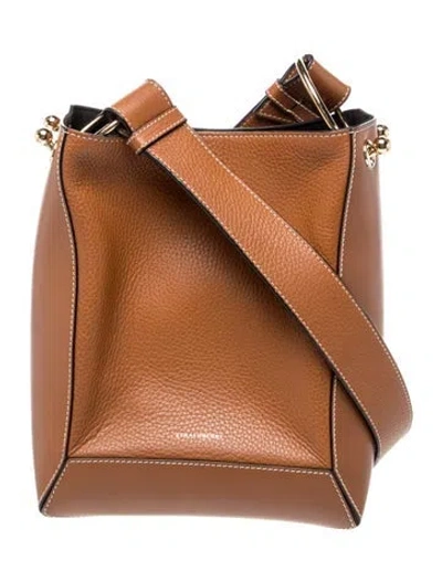 Pre-owned Strathberry Leather Lana Midi In Brown