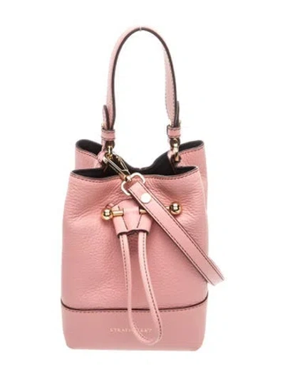 Pre-owned Strathberry Leather Lana Osette In Pink